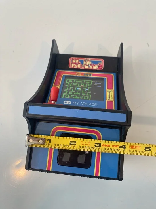 My Arcade Ms Pac-Man Micro Player Mini Arcade Machine Retro Tabletop Game Tested - Picture 3 of 5